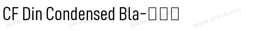 CF Din Condensed Bla字体转换